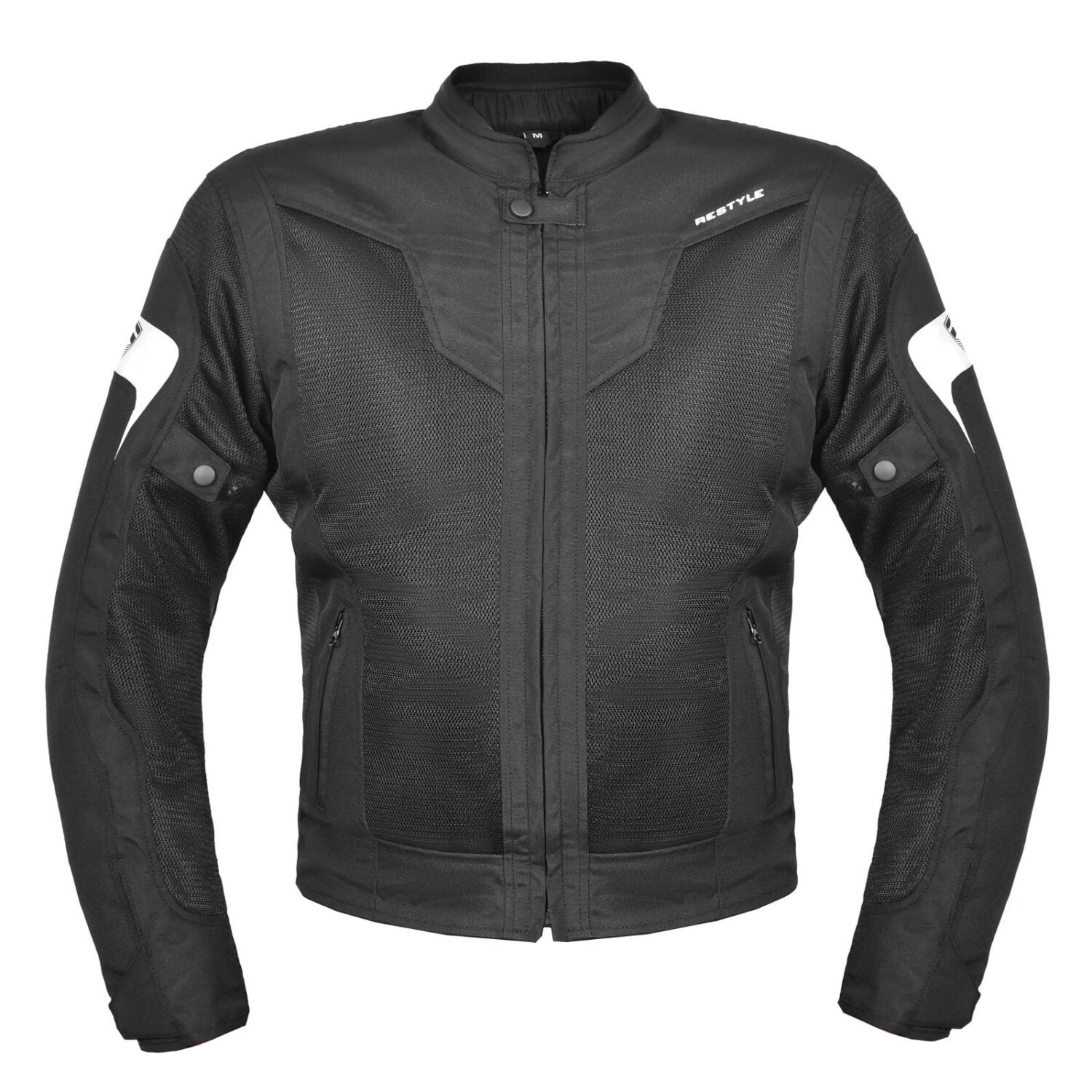 CE-SUMMER TECH BLACK MOTORJAS/ AA GEKEURD/ INCL. CE-LEVEL II PROTECTIE