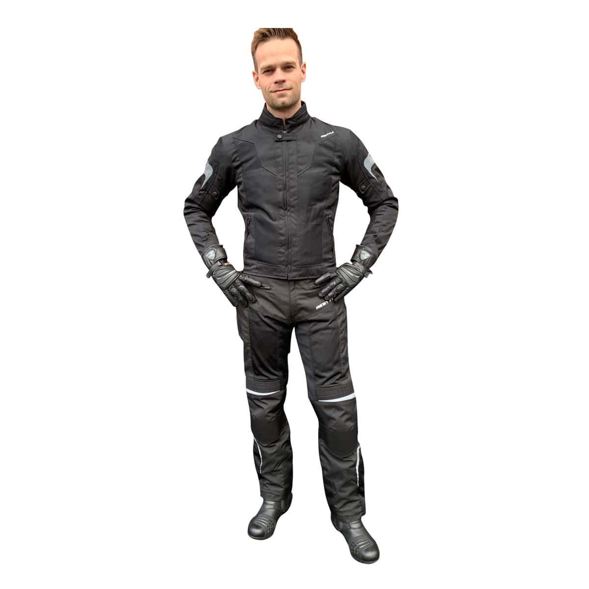 CE-SUMMERTECH BLACK MOTORPAK/ AA GEKEURD/ INCL. CE-LEVEL II PROTECTIE