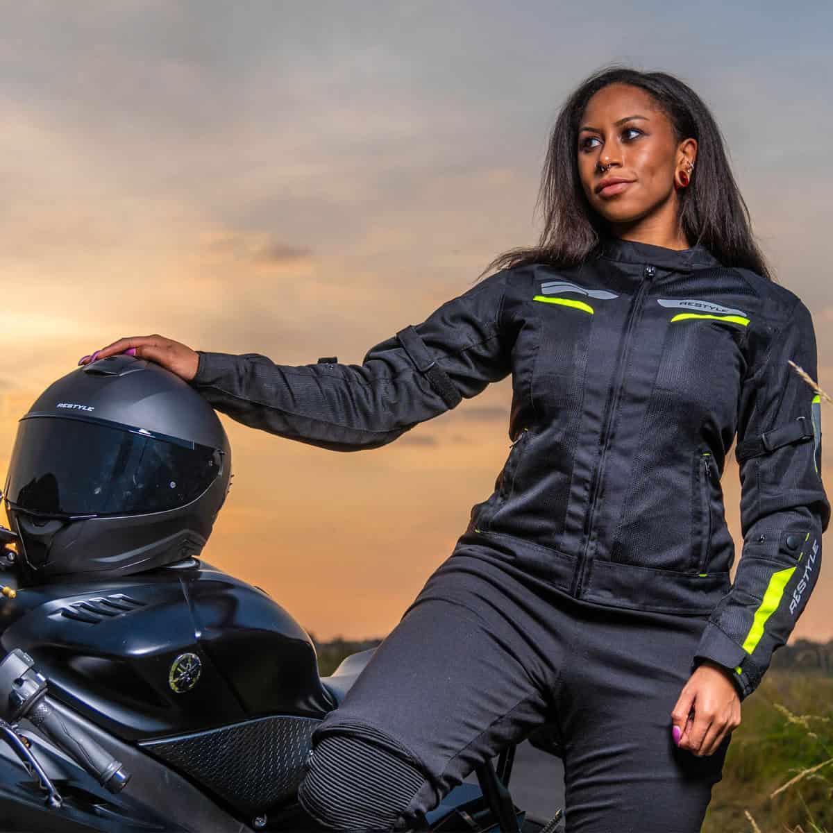 CE-SUMMER TECH LADIES MOTORJAS/ AA GEKEURD/ INCL. CE-LEVEL II PROTECTIE