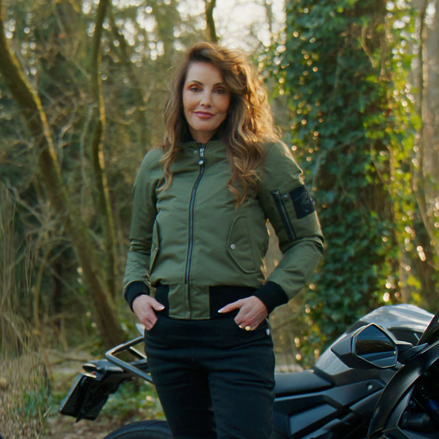 RESTYLE UNITED CE-BOMBER GREEN LADIES