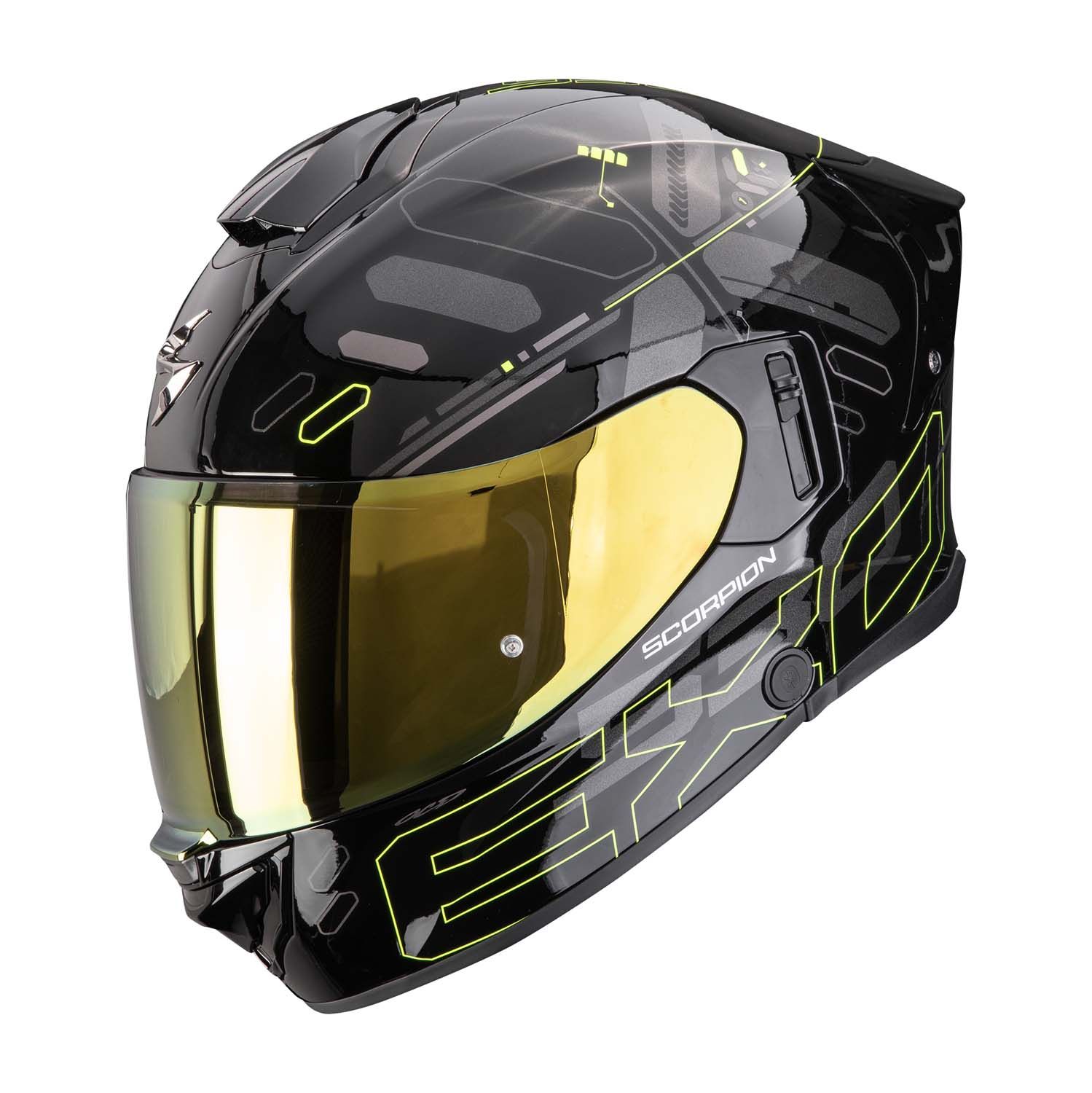 Scorpion EXO-530 Air Fond Black Neon Yellow